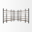 Mercana Taunton Wood and Black Iron Six Shelving Unit