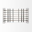 Mercana Taunton Wood and Black Iron Six Shelving Unit