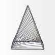 Mercana Risley Gray Metal Triangular Decorative Object Clearance
