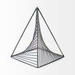 Mercana Risley Gray Metal Triangular Decorative Object Clearance