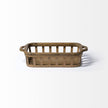 Mercana Louis Natural Wood Slated Nesting Trays- Set of 2 Clearance