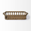 Mercana Louis Natural Wood Slated Nesting Trays- Set of 2 Clearance