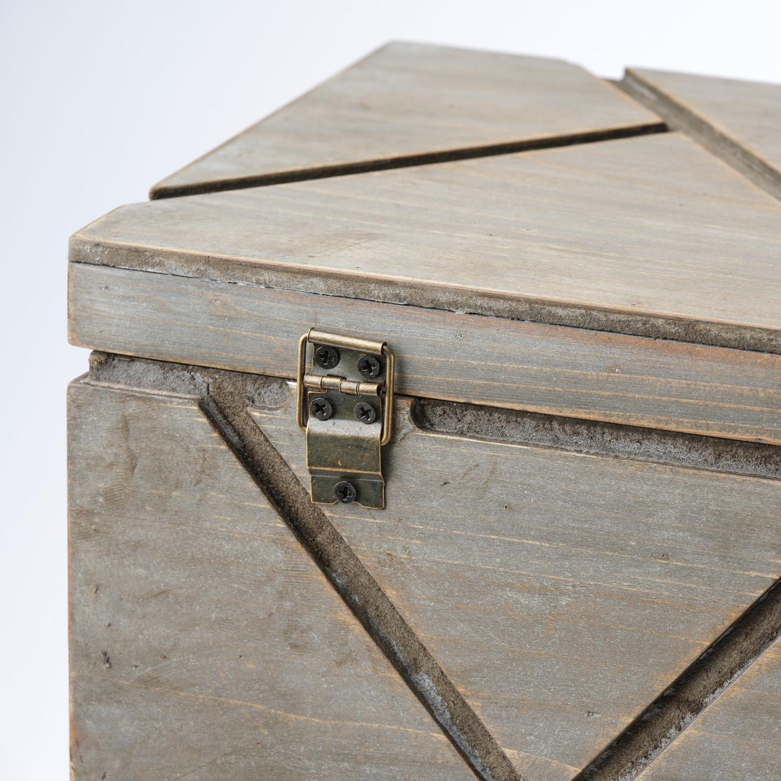 Mercana Niobe Gray Wooden Nesting Boxes- Set of 2 Clearance