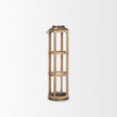 Mercana Andy Small Natural Wood Cylindrical Lantern Clearance