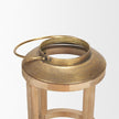 Mercana Andy Small Natural Wood Cylindrical Lantern Clearance