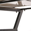 Mercana Vince Black Metal W/Gold Accents 3 Drawer Office Desk