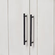 Mercana Fairview White and Medium Brown Wood Three Shelf Shelving Unit Clearance