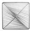 Mercana Risley Gray Metal Triangular Decorative Object Clearance