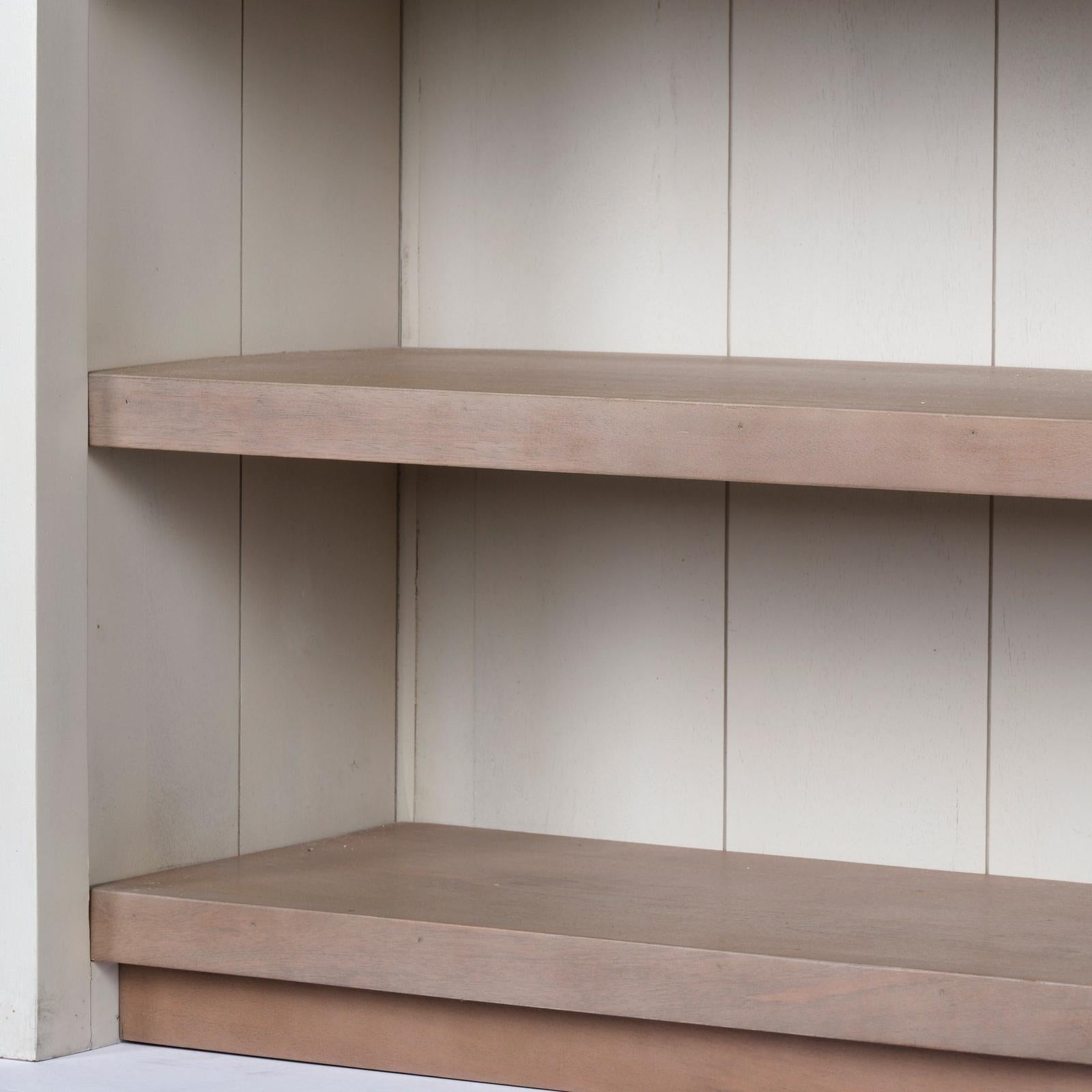 Mercana Fairview White and Brown Two-Tone Stain Solid Wood Kitchen Island