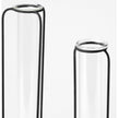 Mercana Beeker Black Metal Test Tube Style Vases -Set of 3 Clearance