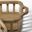 Mercana Louis Natural Wood Slated Nesting Trays- Set of 2 Clearance