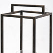 Mercana Orionis Wood w/ Black Metal Lantern Candle Holder