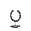 Mercana Tulane Black Beaded Broken Sphere Decorative Object