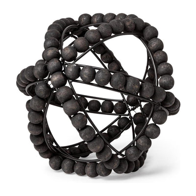 Mercana Earnhardt Black Wooden Beaded Orb