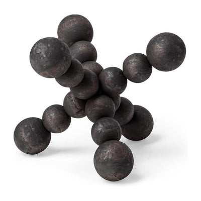 Mercana Carollan Black Geometric Wood Ball Jack