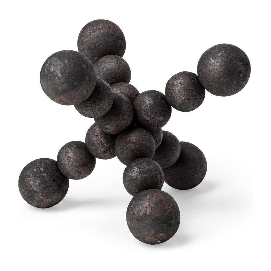 Mercana Carollan Black Geometric Wood Ball Jack
