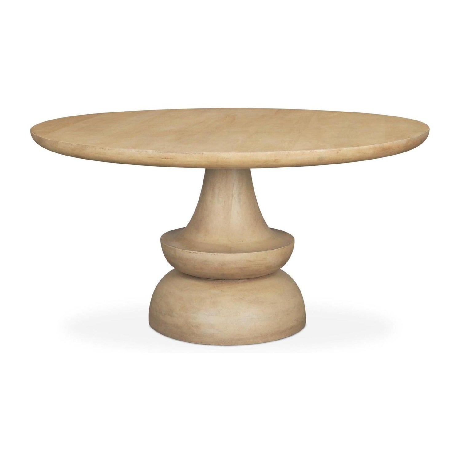 Mercana Crossman 60" Round Solid Wood Table Top & Base Dining Table