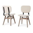 Mercana Haden Brown Solid Wood Base Dining Chair