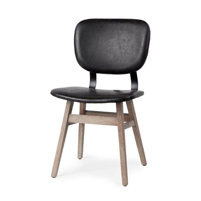 Mercana Haden Brown Solid Wood Base Dining Chair