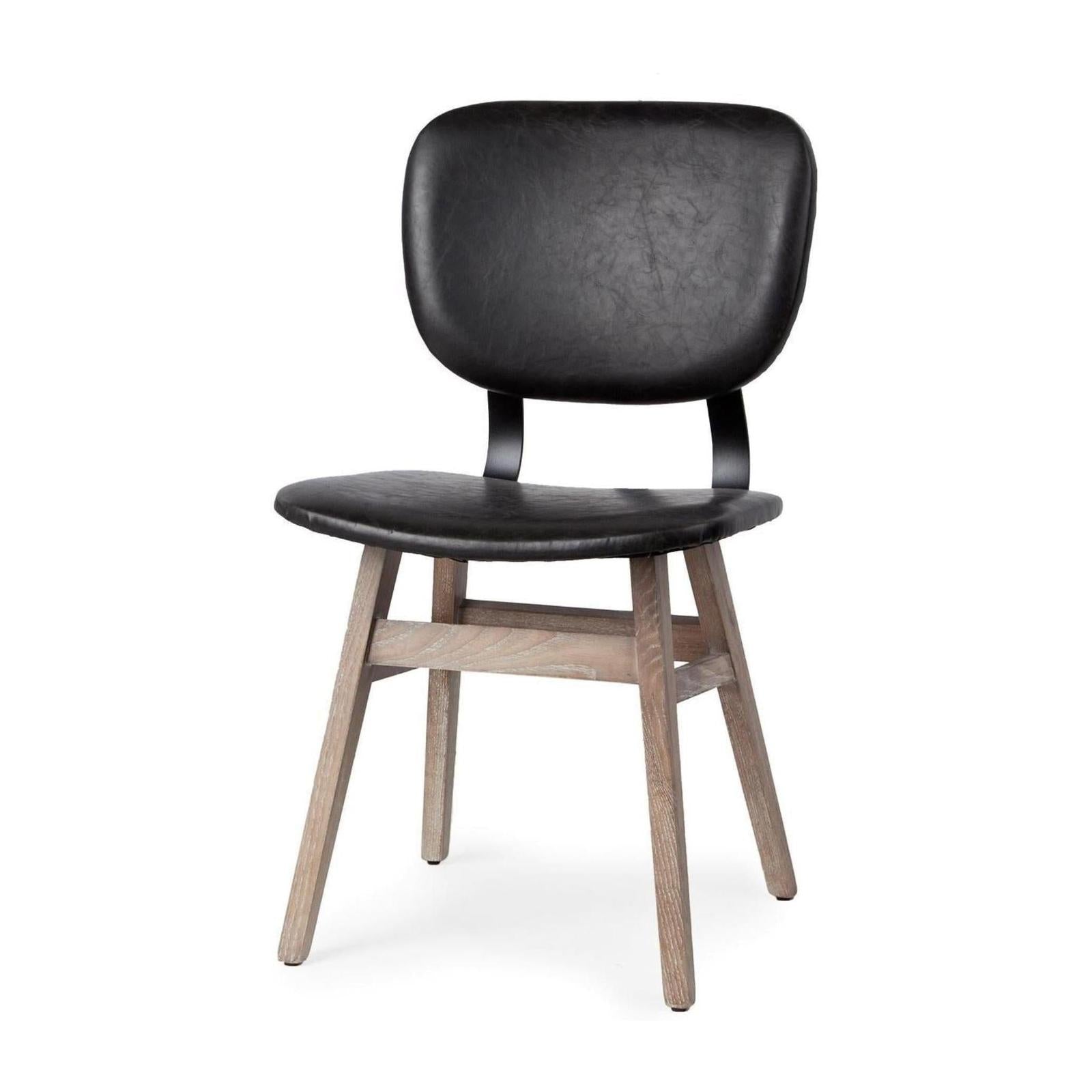 Mercana Haden Brown Solid Wood Base Dining Chair
