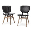 Mercana Haden Brown Solid Wood Base Dining Chair