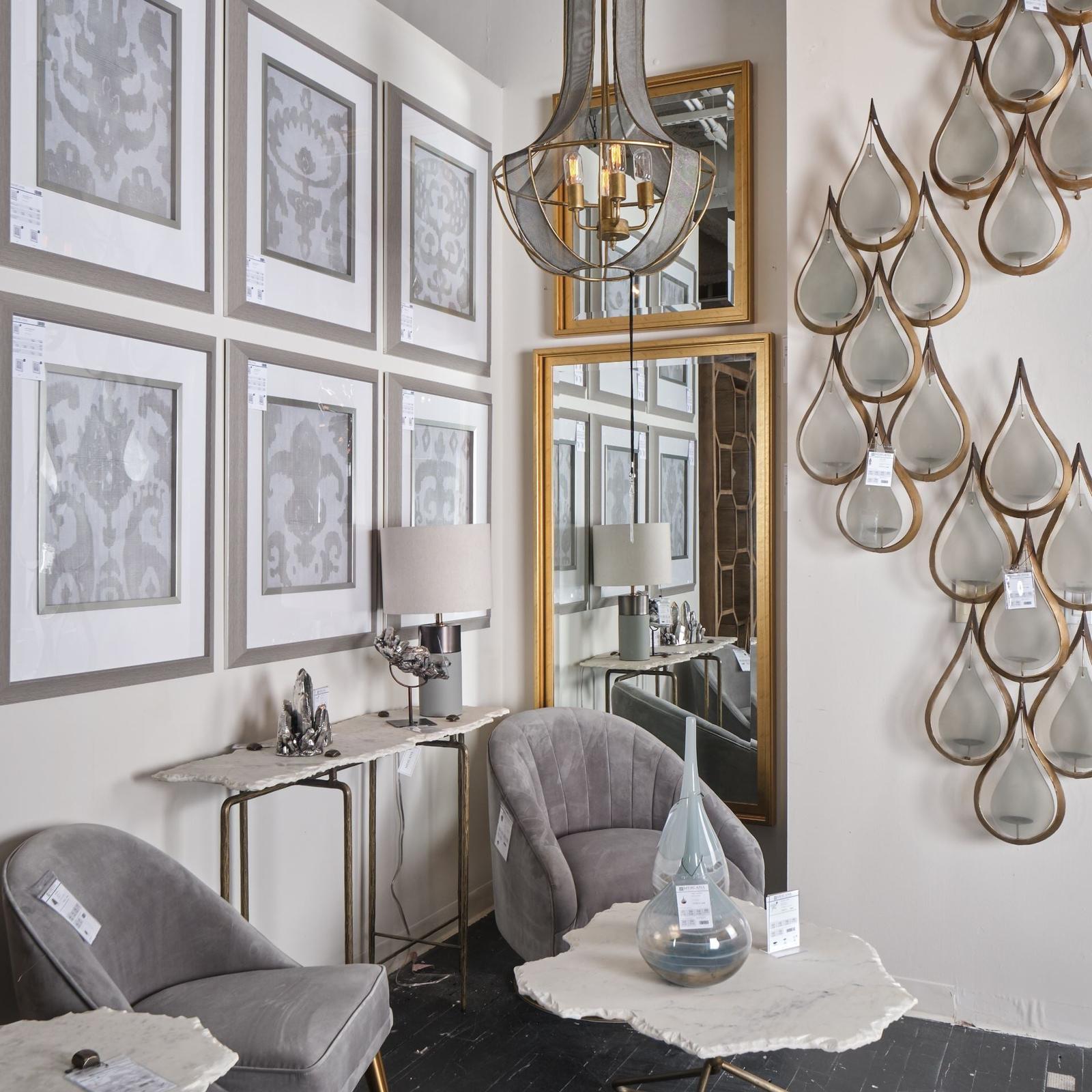 Mercana Pinera White Marble Top Gold-Toned Iron Base Console Table