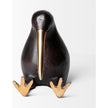 Mercana Dodo Kiwi Black Cast Aluminum Mauritian Bird Sculpture