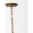Mercana Decamp Metal Chassis Glass Tube Twelve Light Chandelier