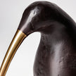 Mercana Dodo Kiwi Black Cast Aluminum Mauritian Bird Sculpture