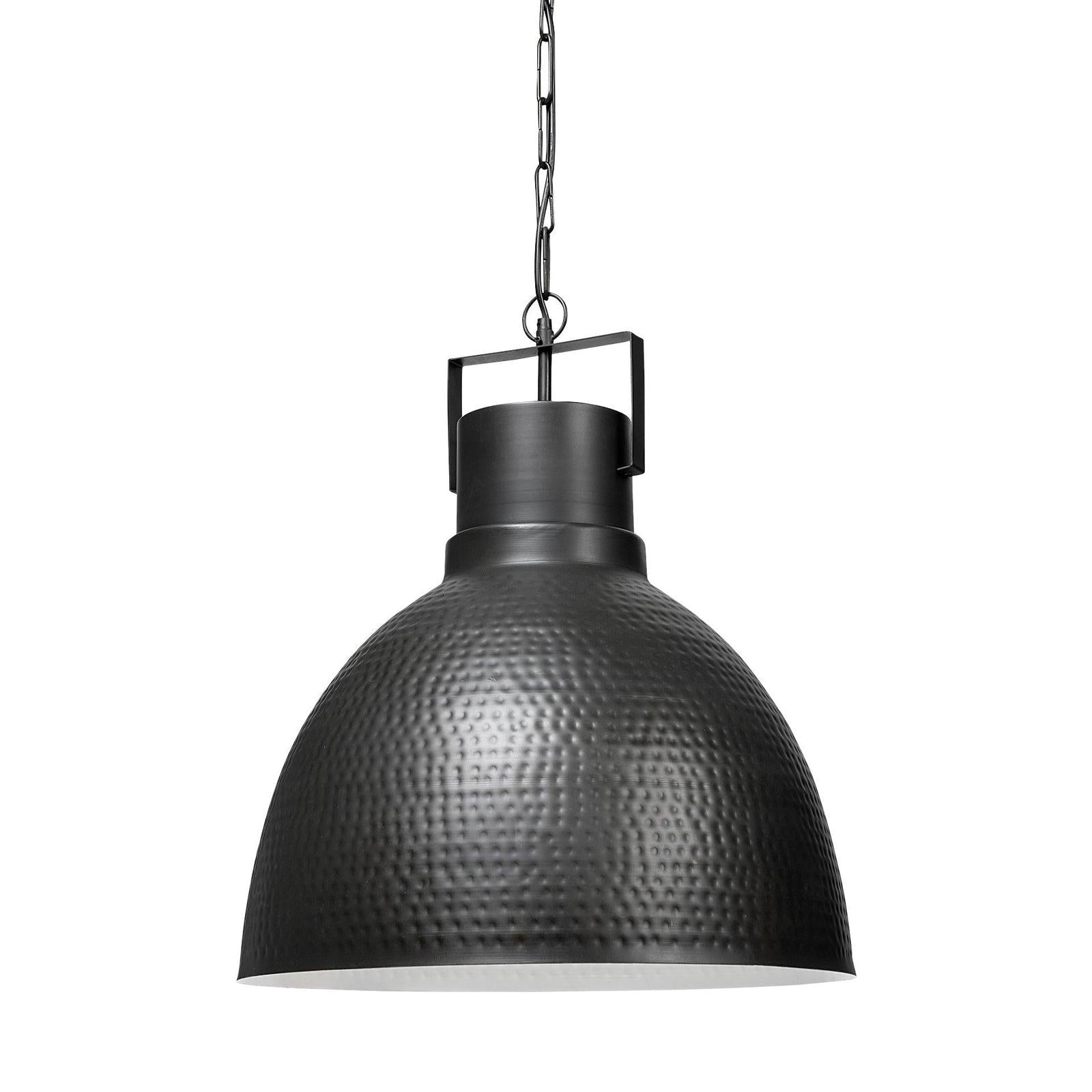 Mercana Minerva Metallic Gray Hammered Detail Pendant Light Clearance