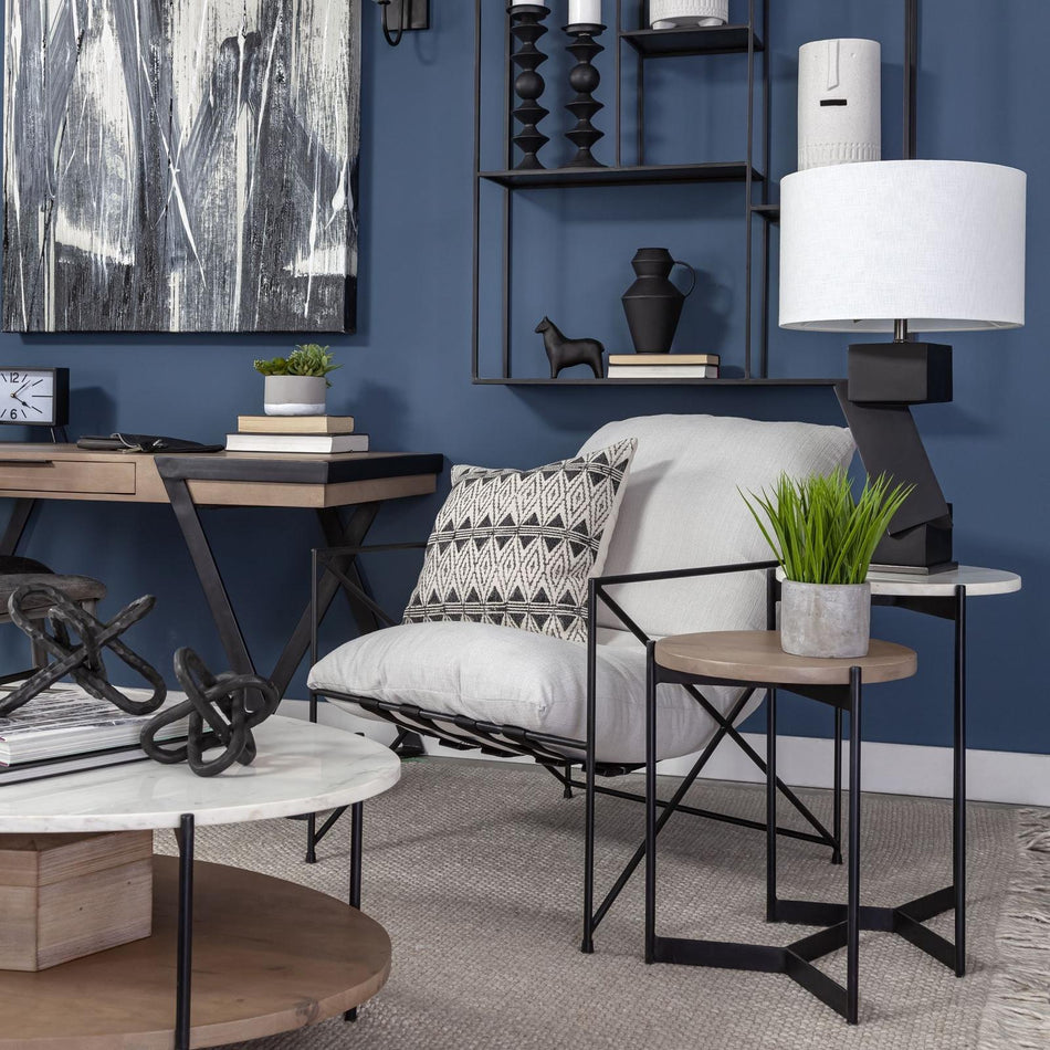 Mercana Larkin Marble & Nesting End/Side Tables