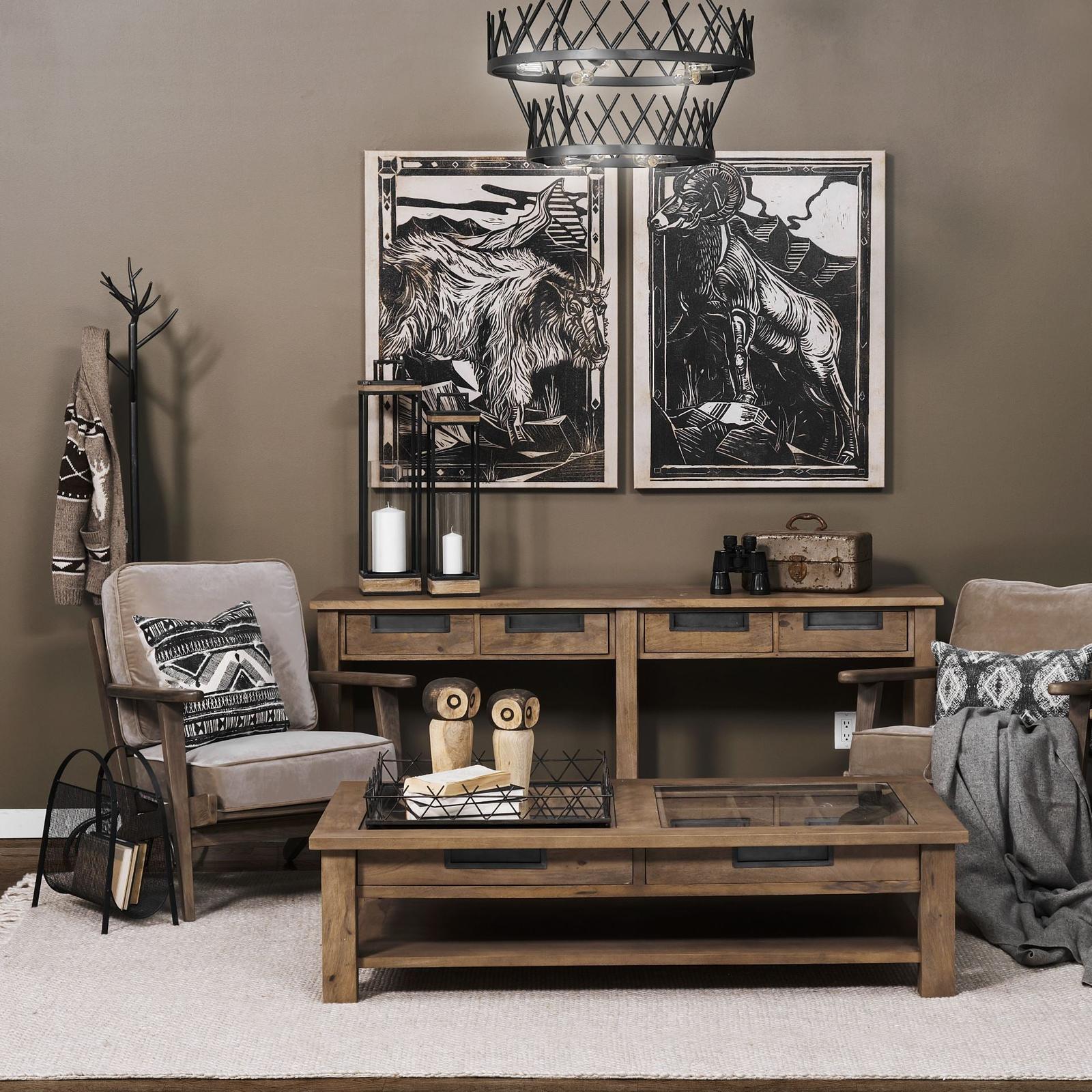 Mercana Olympus Wooden Frame Accent Chair Clearance