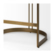 Mercana Hollyfield Gold Metal Base Bar Stool