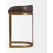 Mercana Hollyfield Gold Metal Base Bar Stool