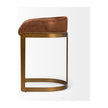 Mercana Hollyfield Gold Metal Base Bar Stool