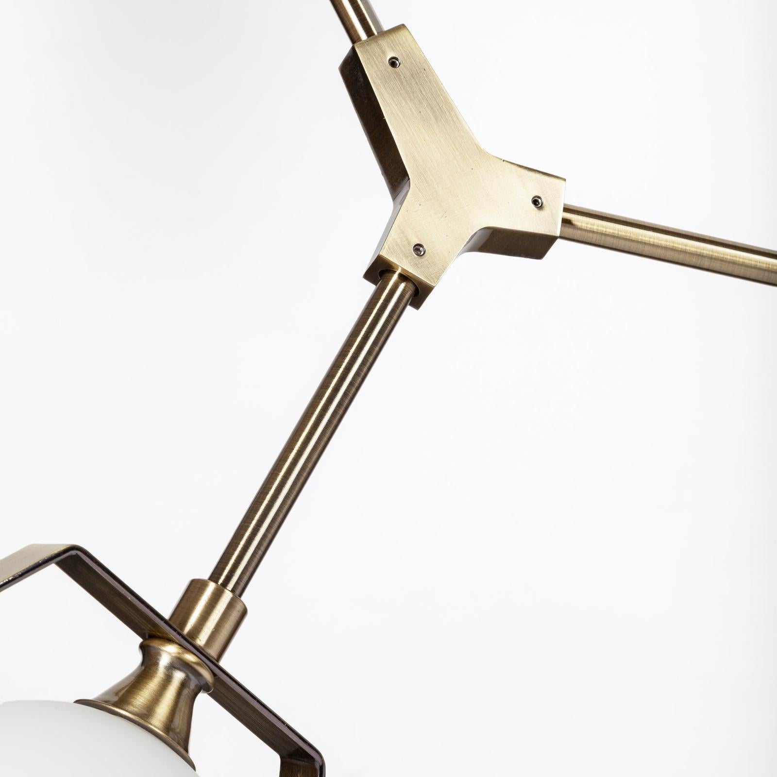 Mercana Desousa Metal Multi-Arm Three Light Chandelier Clearance