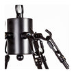 Mercana Decamp Metal Chassis Glass Tube Twelve Light Chandelier