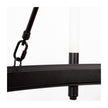 Mercana Decamp Metal Chassis Glass Tube Twelve Light Chandelier