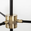 Mercana Decarlo Black/Gold Metal Multi-Arm Thirteen Light Chandelier Clearance