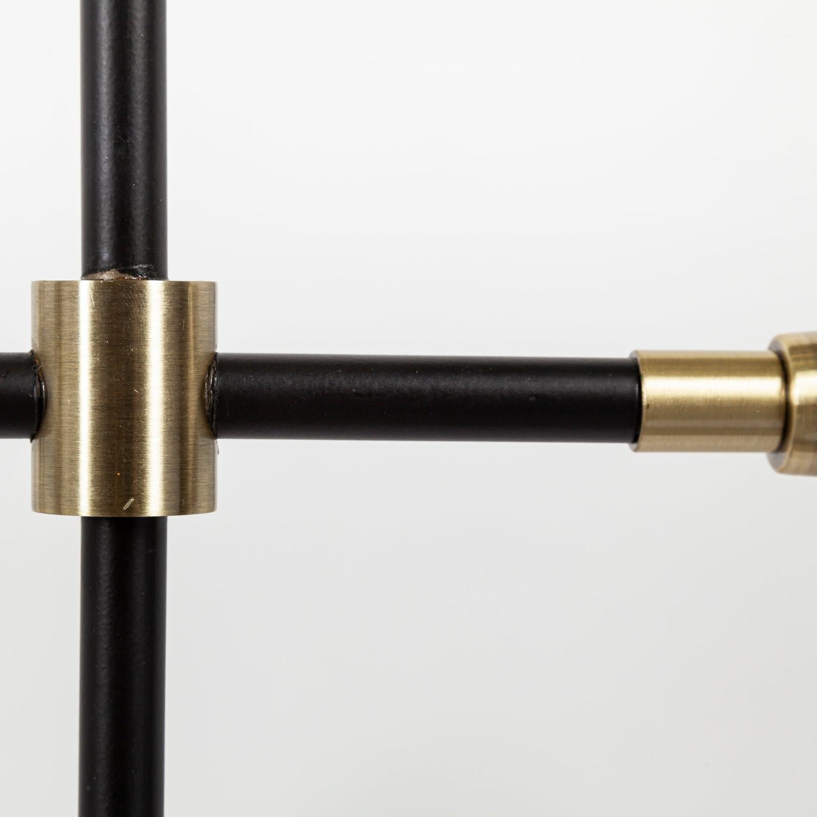 Mercana Decarlo Black/Gold Metal Multi-Arm Thirteen Light Chandelier Clearance