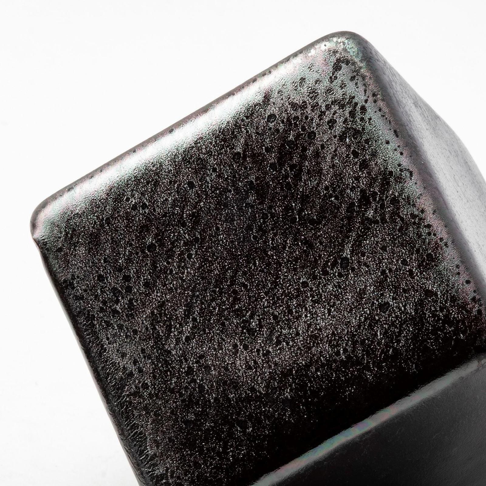 Mercana Mayweather Black Geometric Ceramic Cubes-Set of 3
