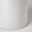 Mercana Kira Small White Pinstripe Ceramic Vase