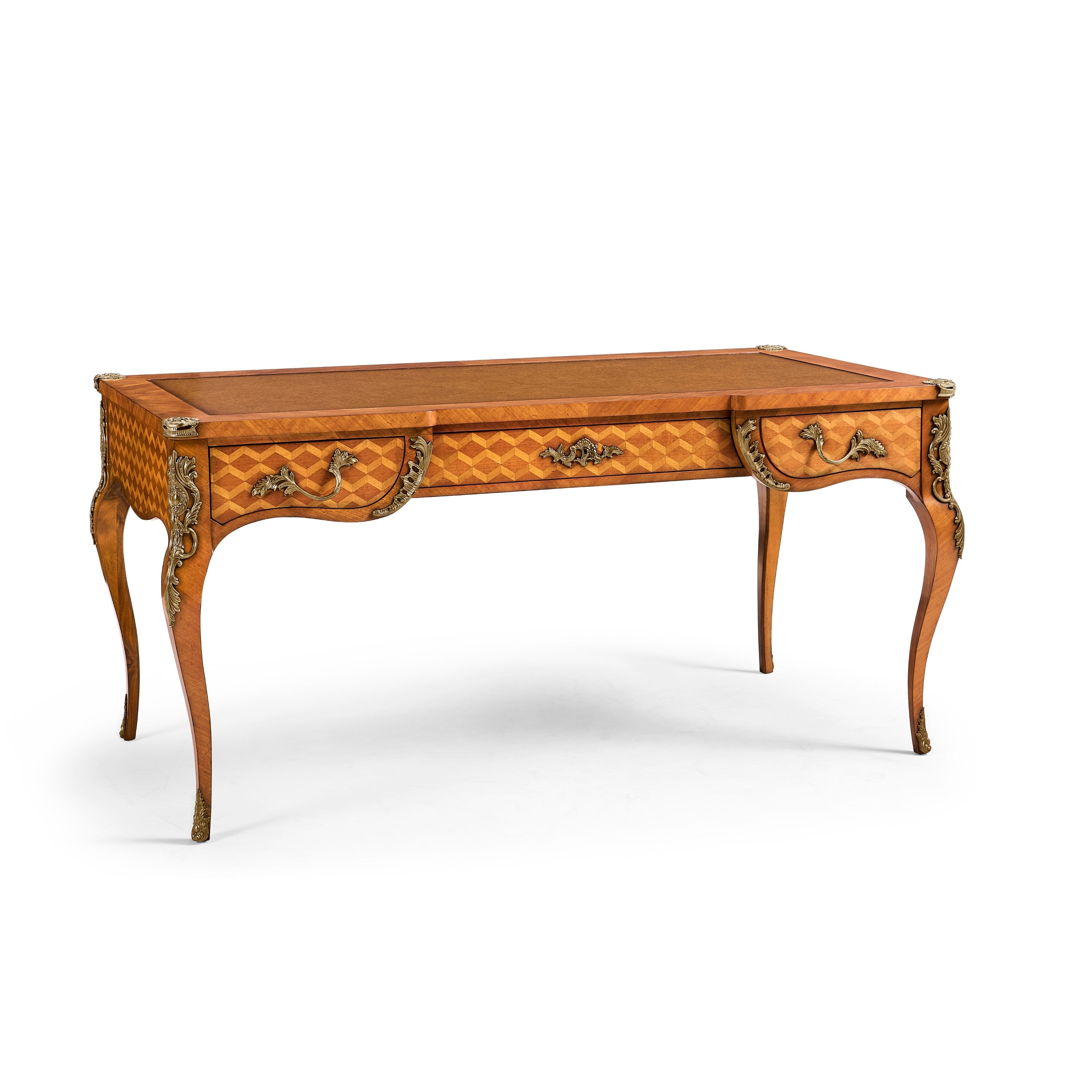 Jonathan Charles Satinwood And Marquetry Bureau Plat ( 494640-SAL )