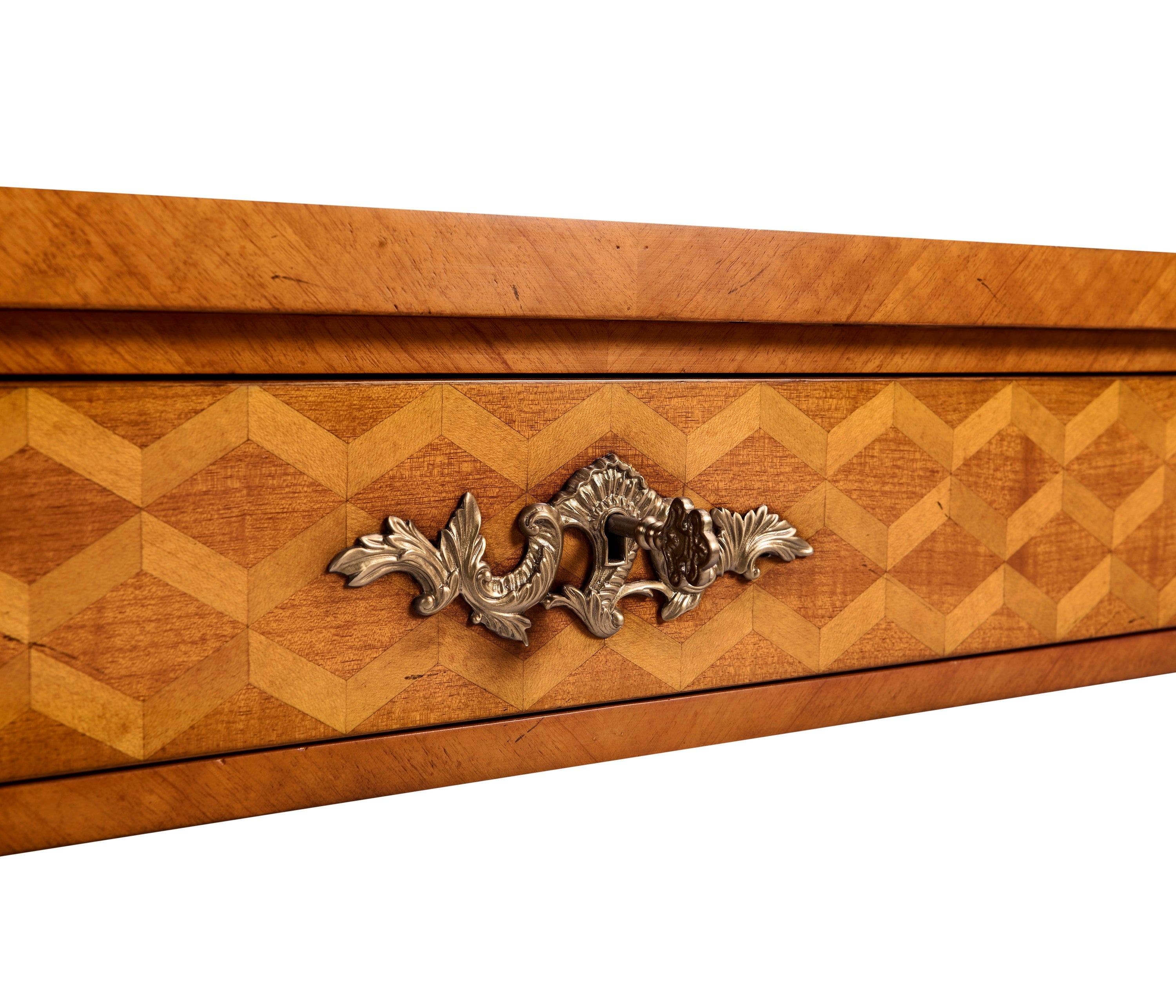 Jonathan Charles Satinwood And Marquetry Bureau Plat ( 494640-SAL )