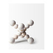 Mercana Carrollton Off-White Geometric Wood Ball Jack