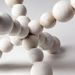 Mercana Carrollton Off-White Geometric Wood Ball Jack