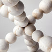 Mercana Carrollton Off-White Geometric Wood Ball Jack