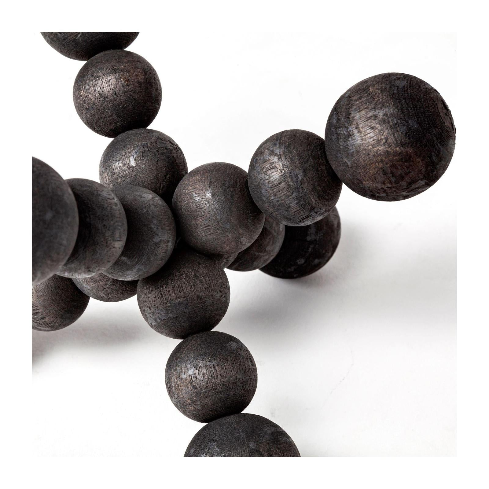 Mercana Carollan Black Geometric Wood Ball Jack
