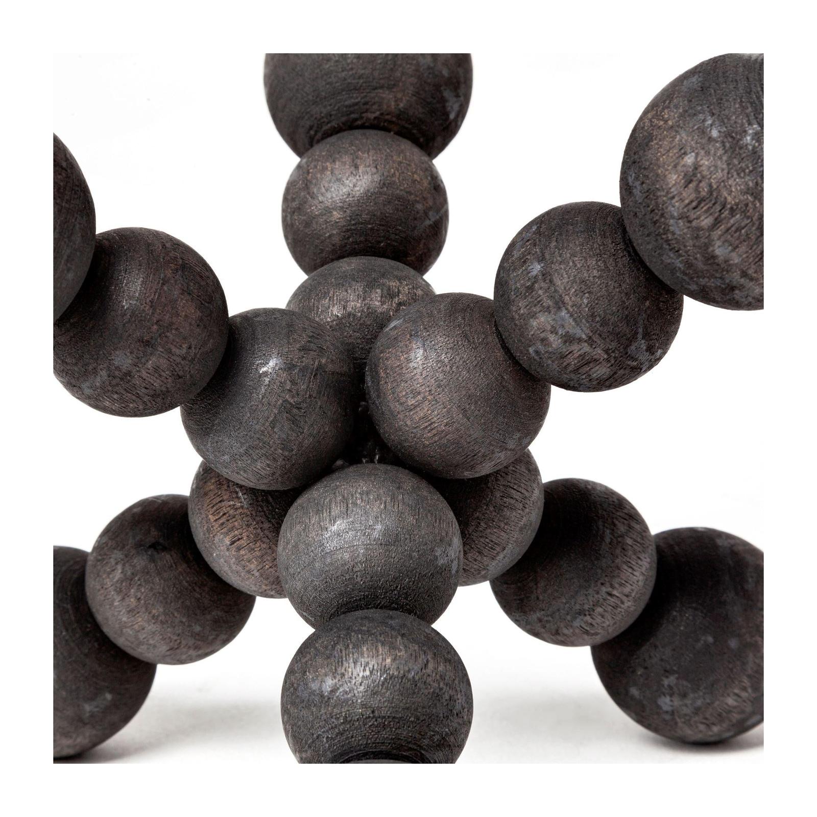Mercana Carollan Black Geometric Wood Ball Jack