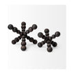 Mercana Carollan Black Geometric Wood Ball Jack
